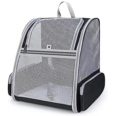 Image of BEIKOTT Cat Backpack Carriers Bag, Dog Backpack, Pet Bubble for Small Cats Puppies Dogs Bunny, Airline Approved Ventilate Transparent Capsule Travel, Hiking and Outdoor Use