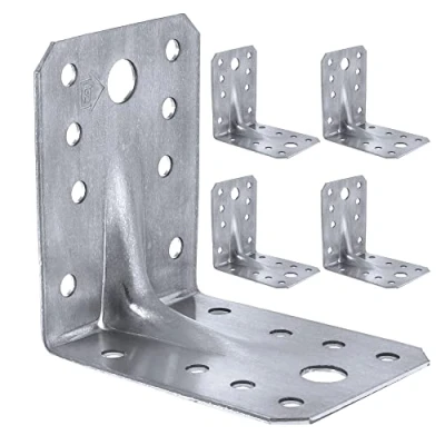 Image of Corner Braces Brackets Plates, Heavy Duty Wooden Angle, Metal Steel Sheet Galvanised 2,75&quot;x 2,17&quot;x 0,08&quot; (70 x 70 55 mm 2 mm) ART4 Pack of 5pcs