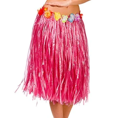 Image of Wicked Costumes Adult Pink Hawaiian Hula Skirt One Size