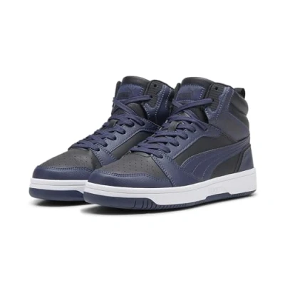 Image of PUMA Men&#039;s Rebound V6 Track Shoe, Black Navy White, 8 UK