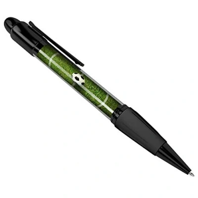 Image of DV DESIGN Football Pitch Art Cover Black Ballpoint Pen Student #8681