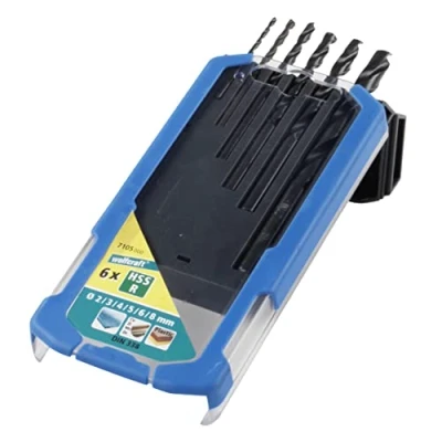 Image of wolfcraft metal Drill Bit Set, HSS, Rolled, Ø 28 mm, 6 Pcs. I 7105000 For drilling into