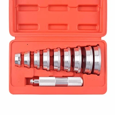 Image of DAYUAN Bearing Tool Set, 11 Piece Aluminum Bushing &amp; Seal Driver Kit for Automotive Wheel Bearings, Master Universal with Carrying Case