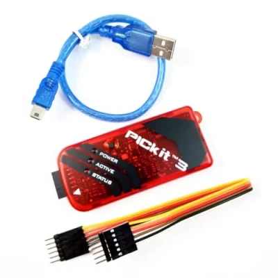 Image of DollaTek PICKIT3 PIC Kit3 Simulator PICKit 3 Programmer Emluator USB cable Dupond Wire