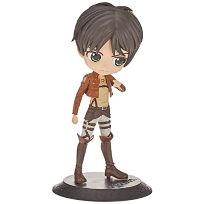Image of Banpresto Attack On Titan Qposket Eren Yeager A Figurine 14 cm, Black, One Size