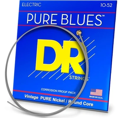 Image of DR Strings PURE BLUES Electric Guitar (PHR 10/52)