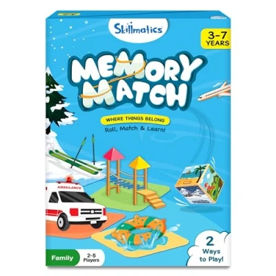 Image of Skillmatics Board Game Memory Match Where Things Belong, Fun &amp; Fast for Kids, Preschoolers, Toddlers, Gifts Boys Girls Ages 3, 4, 5, 6, 7