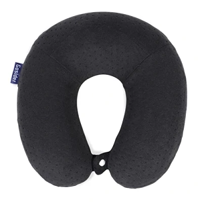 Image of Gosider Breathable Airplane Pillow Memory Foam Comfortable Travel Neck Pillow, U Shape for Head and Support, Portable Machine Washable