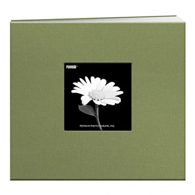 Image of Pioneer 8 x inch Book Cloth Cover Post Bound Album, Sage Green