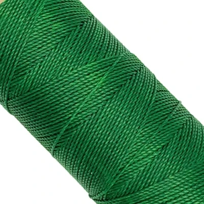 Image of Linhasita Waxed Thread 100 g / 170 m Polyester 1 mm Thick Macrame, 30 Colours green