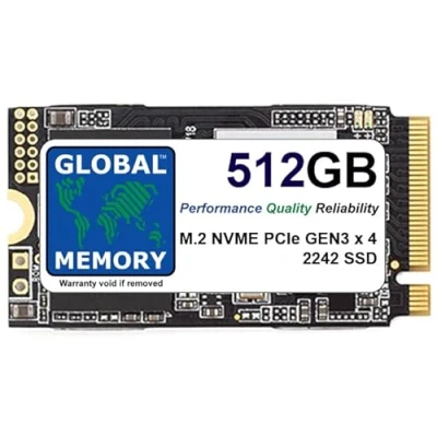 Image of GLOBAL MEMORY 512GB M.2 2242 PCIe Gen3 x4 NVMe SOLID STATE DRIVE (SSD) FOR LAPTOPS/DESKTOP PCs/SERVERS/WORKSTATIONS/MOTHERBOARDS