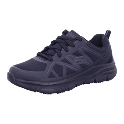 Image of Skechers Men&#039;s Arch FIT SR Axtell Sneaker, Black Synthetic/Textile, 7.5 UK