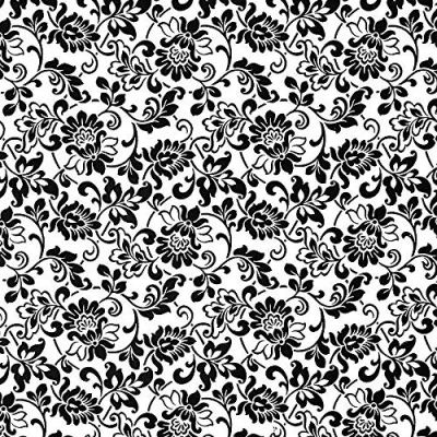 Image of Black White Damask Fablon Self Adhesive Film Arts Crafts 2 m X 45 cm Vinyl from YöL