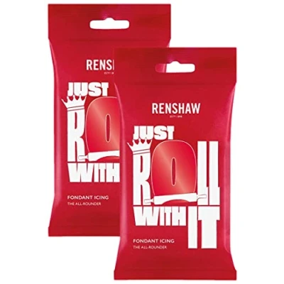 Image of Renshaw Poppy Red Ready to Roll Icing 500g (Multipack 2X 250g)