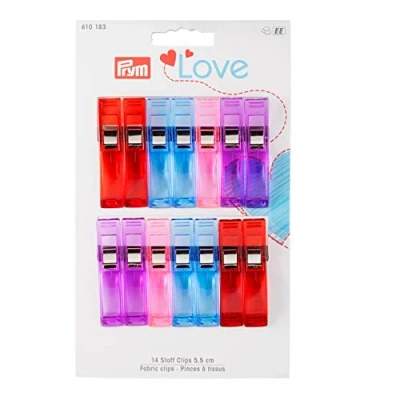 Image of Prym Fabric Clips, Plastic Metal, Multicoloured, One Size