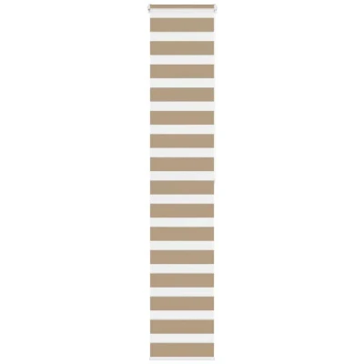 Image of vidaXL Zebra Blind Sand Brown 50x200 cm Fabric Width 45.9 Polyester