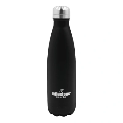 Image of Drinking Bottle Double Walled Stainless Steel 500ml Black