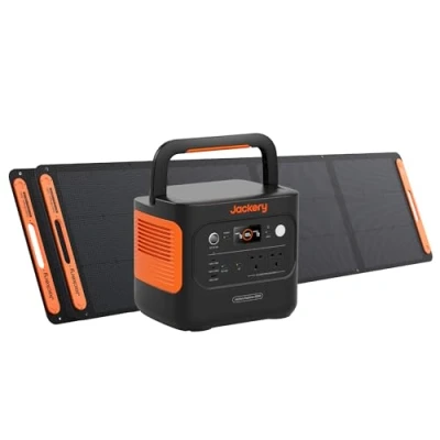 Image of Jackery Explorer 2000V2 Portable Power Station (2024 New) + 2x 200W Solar Panels, 2040Wh LiFePO4, 2000W AC &amp; 100W USB C Output, 1 Hour Fast Charge, Generator for Camping Backup
