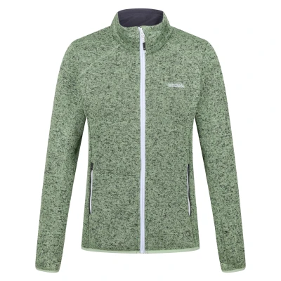 Image of Regatta Womens/Ladies Newhill Marl Full Zip Fleece Jacket (Green) Size 8 UK