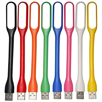 Image of EBYPHAN 8 PCS Mini USB LED Light Lamp, for Laptop Computer Keyboard, Flexible Gooseneck Reading Light, Powered Portable