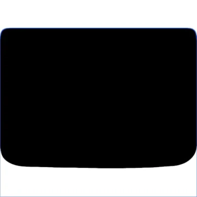 Image of Carsio Carpet Boot Liner Mat For Mini Clubman 2016+ Onwards Tailored Fit Floor Set Complete Accessory Black Custom Fitted All Weather, Anti Slip Backing &amp; Blue Trim