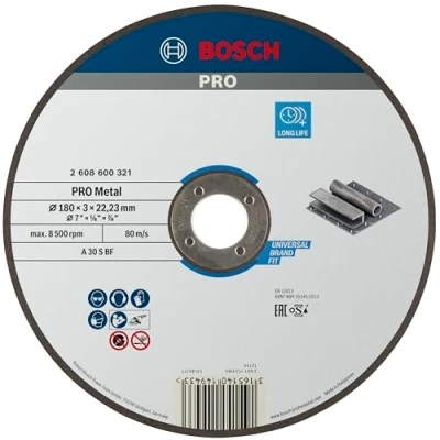 Image of Bosch 2608600321 Metal Straight Cutting Disc