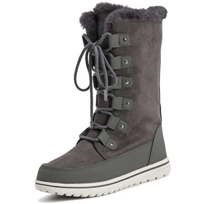 Image of Polar Boot Womens Tall Durable Faux Fur Winter Rain Snow Waterproof Outdoor Calf Boots 9 GRE42 AYC0531