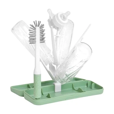 Image of Ubbi Bottle, Sage Drying Rack &amp; Brush, One Size