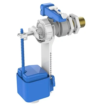 Image of Thomas Dudley Hydroflo Brass Tail Delay Fill Float Valve 324298, Blue, White
