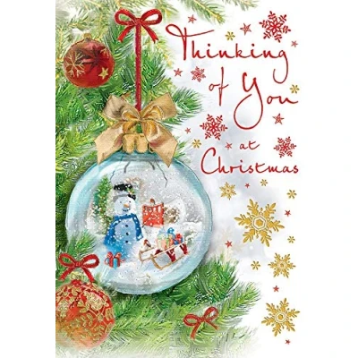 Image of Regal Publishing Christmas Card Thinking of You 9 x 6 inches