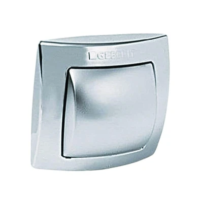 Image of Geberit single flush hand operated actuator bright/matt chrome (240.571.KA.1)