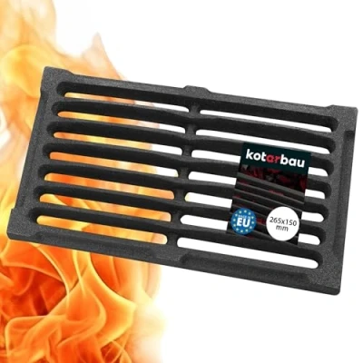 Image of KOTARBAU 5907465916950 Kaminrost Fireplace Grate, Black, 26,5 x 15 cm