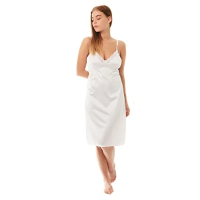 Image of Undercover Ladies Premium Anti Static Ribbon Strap Full Slip 202S White 18