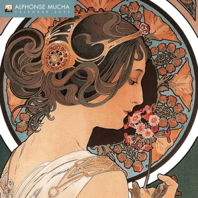 Image of Alphonse Mucha Wall Calendar 2025 (Art Calendar)