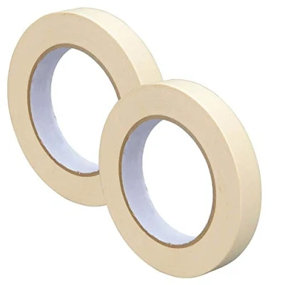 Image of Right Pack Wide Masking Tape 24mm x 50m 2 Rolls For Painting Painters Indoor &amp; Decorating