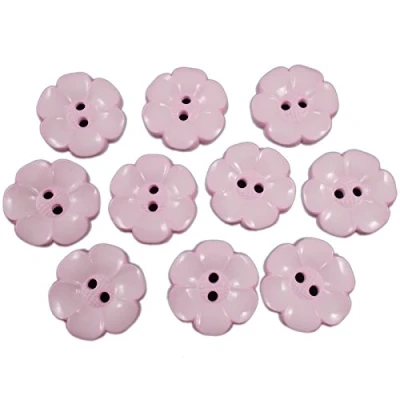 Image of Large Daisy Flower Feature Button 22mm Pack of 10 (Pale Pink)