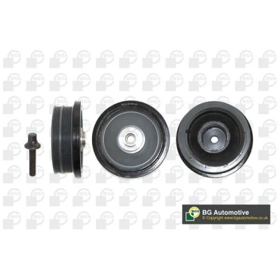 Image of 11237787304, 11237790921, 11237793882, 11237801977 Belt Pulley Set, crankshaft BGA DP0374K BMW: 3 Saloon, 5 Saloon