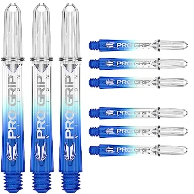 Image of TARGET Darts 3 x Sets of Blue Pro Grip Vision Dart Stems Intermediate 9 Shafts in Total