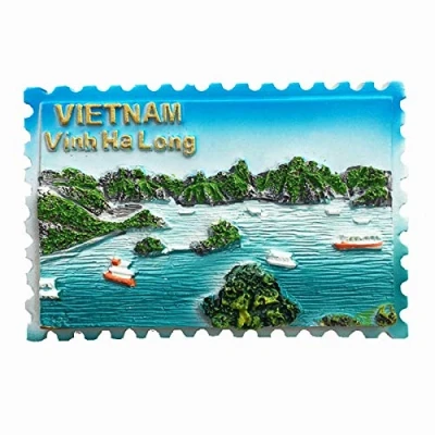 Image of 3D Vinh Ha Long Vietnam fridge magnet souvenir gift,Home &amp; kitchen decoration refrigerator