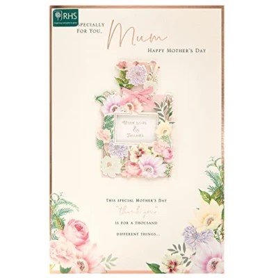 Image of UK Greetings Mother&#039;s Day Card for Mum Perfume Bottle Design