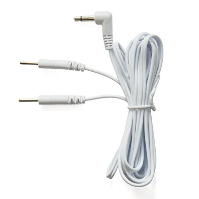 Image of KONMED 10 Pieces Tens Lead Wires Jack 3.5mm Plug 2mm Pin Connection