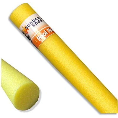 Image of Sunbeach Spas Single Swimming Pool Noodle Float Aid Woggle Logs Noodles Water Flexible (Yellow)
