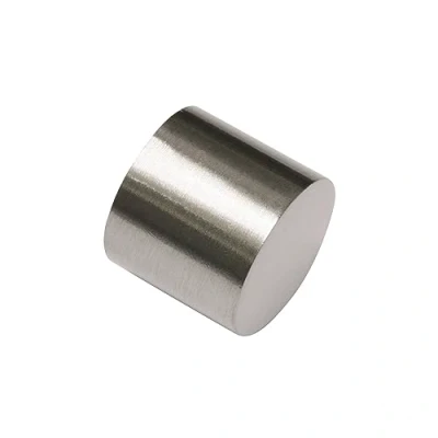 Image of Gardinia Curtain Rod Finials, Aluminum Stainless Steel Finish, Ø 16 mm, 30098
