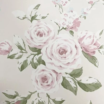 Image of Catherine Lansfield Canterbury Floral Wallpaper Cream