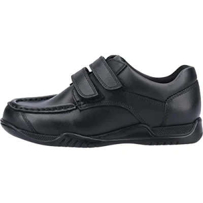 Image of Hush Puppies Hudson Junior School Uniform Shoe, Black, 10 UK Child