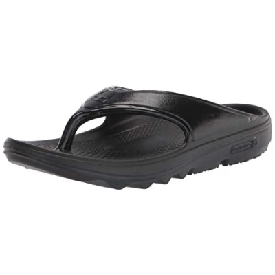 Image of Spenco Men&#039;s Fusion Fade Flip Flop, Black, 12 UK