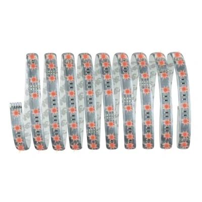 Image of Paulmann 70673 MaxLED RGB Basic Set 3 m Coated LED Colour Change Function incl. Remote Control Light Strip, 40 W, Silver