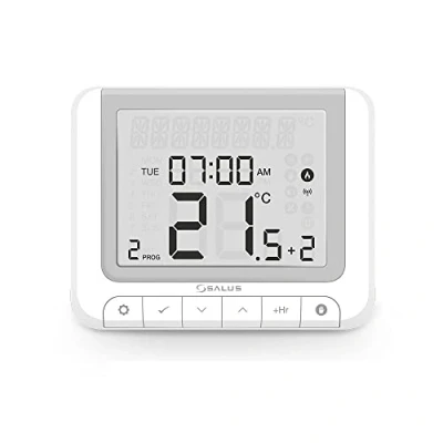 Image of Salus RT520 Boiler Plus Compliant Programmable Room Thermostat, Wire Programmer with Large Display, White