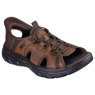 Image of Skechers Men&#039;s REVOLTED SS Merrick Sport Sandal, Almond, 7 UK