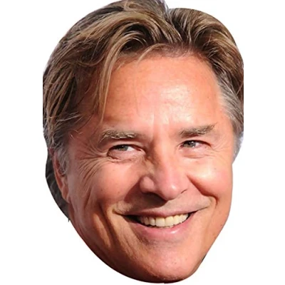 Image of FoxyPrinting Don Johnson Movies Stars 2018 Celebrity Cardboard Party Face Mask Fancy Dress